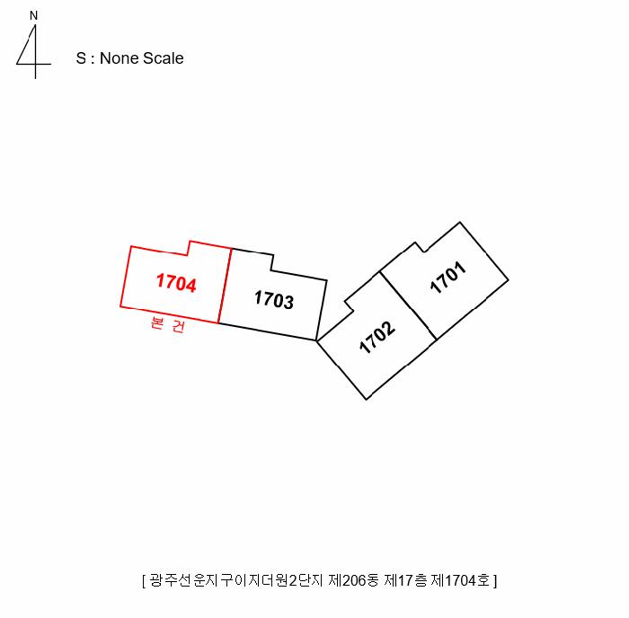 광주광역시 광산구 선암동 560 광주선운지구이지더원2단지 206동 17층1704호 아파트 경매 사진 8