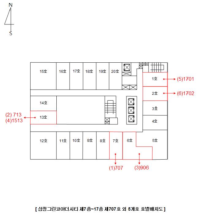 부산광역시 부산진구 부전동 18 삼정그린코아더시티 17층1701호 오피스텔 경매 사진 17