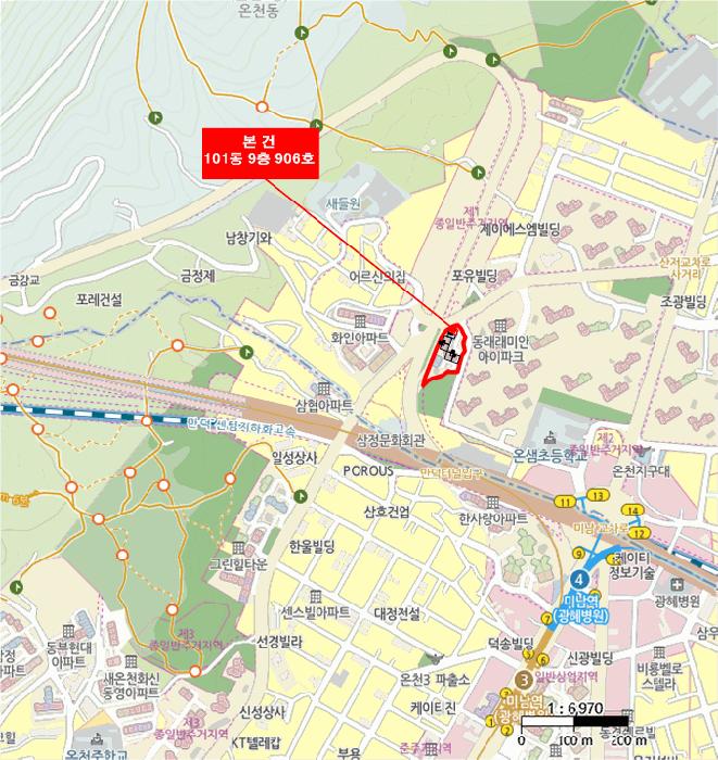 부산광역시 동래구 온천동 1129-4 온천대동다숲 101동 9층906호 아파트 경매 사진 9