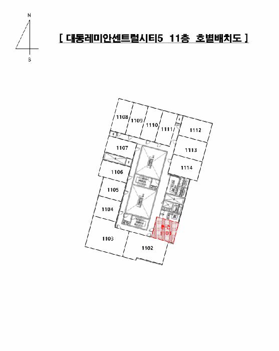 부산광역시 부산진구 범천동 849-2 대동레미안센트럴시티5 11층1101호 오피스텔 경매 사진 7
