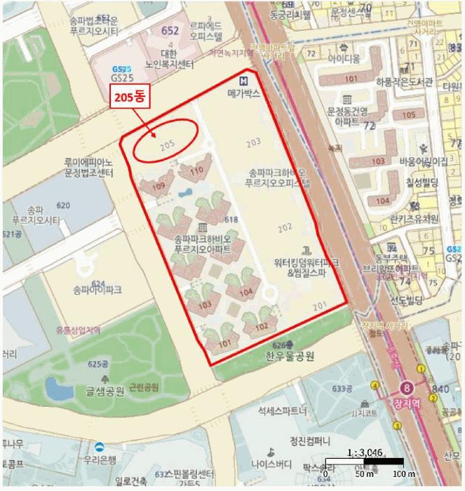 서울특별시 송파구 문정동 618 파크하비오 송파파크하비오푸르지오205동 11층씨1139호 오피스텔 경매 사진 12