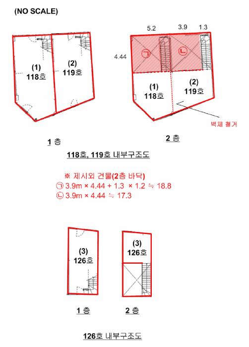 경기도 오산시 원동 841 오산파크스퀘어 1,2층126호구) 경기도 오산시 원동 841 근린상가 경매 사진 16
