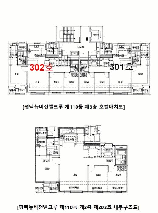 경기도 평택시 소사7로 8, 110동 3층302호(합동정, 평택뉴비전엘크루)구) 경기도 평택시 소사동 0 아파트 경매 사진 10