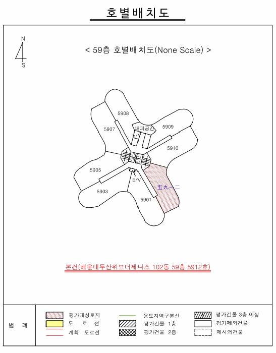 부산광역시 해운대구 우동 1407 해운대두산위브더제니스 102동 59층5912호 아파트 경매 사진 9