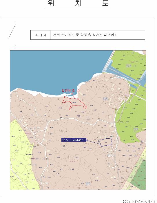 전라남도 신안군 압해읍 장감리 406 답 경매 사진 6
