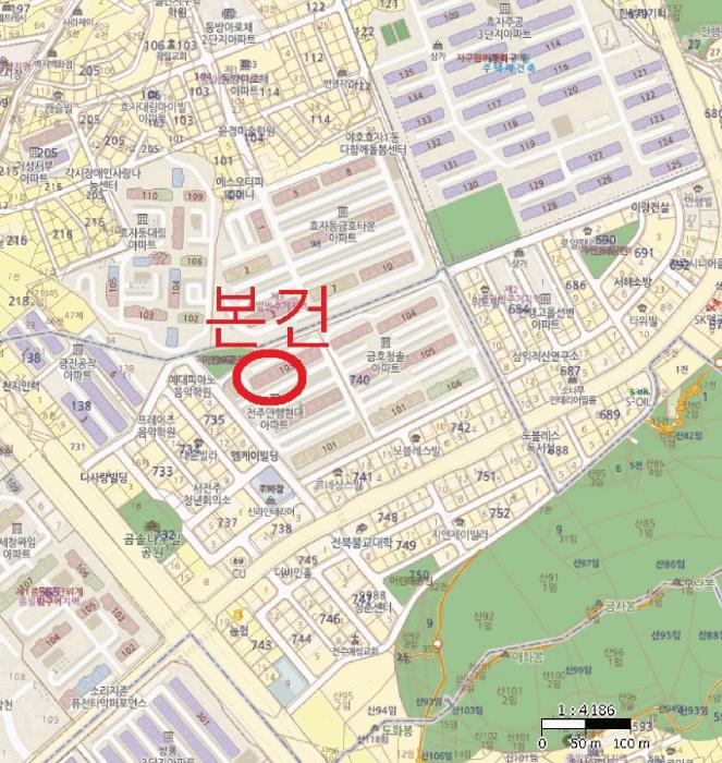 전북특별자치도 전주시 완산구 삼천동1가 740-3 안행현대아파트 103동 5층 507호 아파트 경매 사진 9