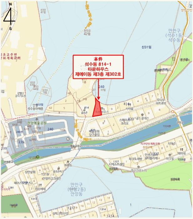 경기도 안양시 만안구 석수동 814-1 타운하우스 에이동 3층302호 다세대(빌라) 경매 사진 12