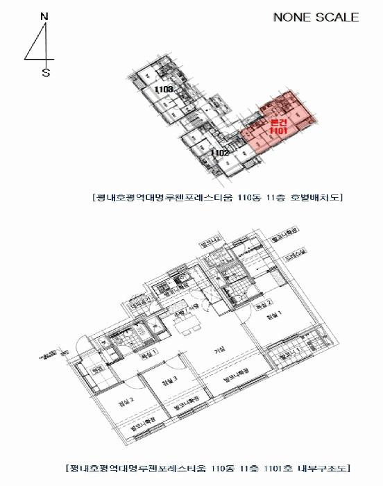 경기도 남양주시 평내동 661 평내호평역대명루첸포레스티움 110동 11층1101호 아파트 경매 사진 9