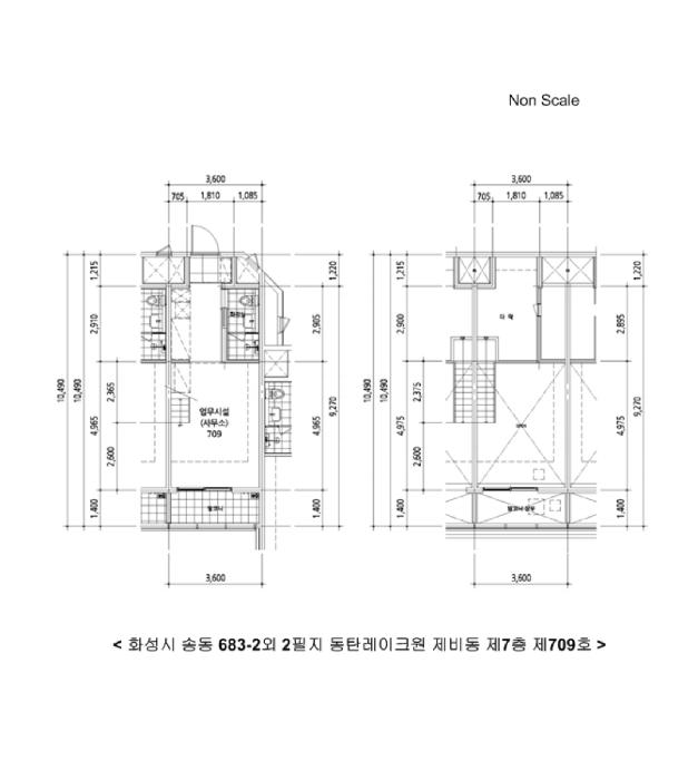 경기도 화성시 송동 683-2 동탄레이크원 비동 7층709호 오피스텔 경매 사진 12