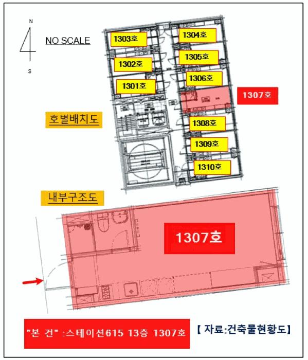 경기도 의정부시 신곡동 764-8 스테이션615 13층 1307호 오피스텔 경매 사진 9