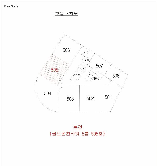 경상북도 예천군 호명읍 산합리 1404 골드온천타워 5층505호 근린상가 경매 사진 8