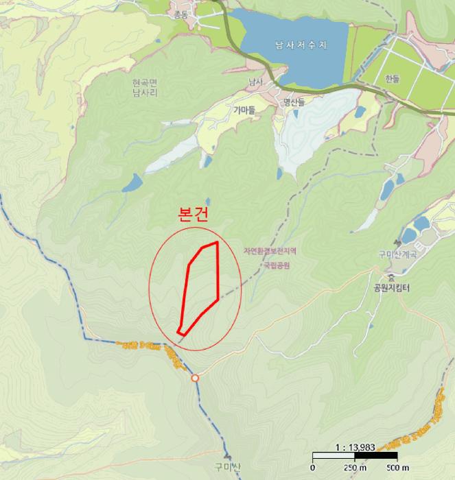 경상북도 경주시 현곡면 남사리 산133 임야 경매 사진 5