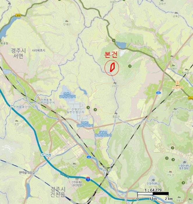 경상북도 경주시 현곡면 남사리 산133 임야 경매 사진 6