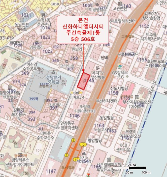 부산광역시 동구 초량동 1145-9 신화하니엘더시티주건축물제1동 5층506호 오피스텔 경매 사진 12