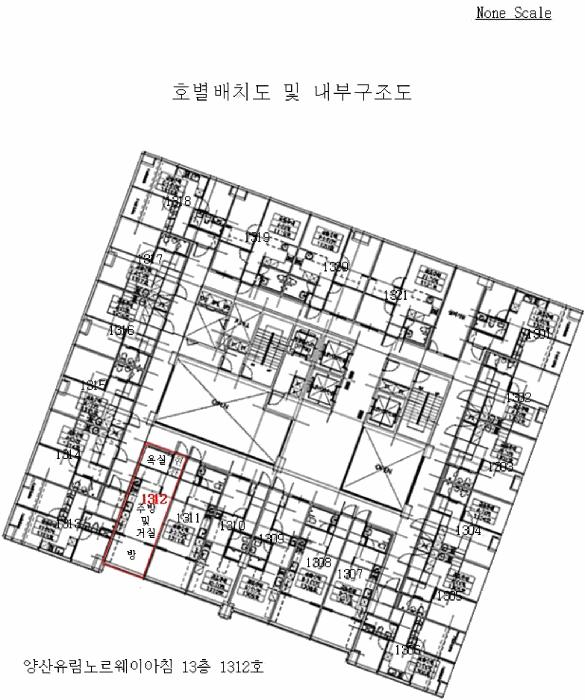 경상남도 양산시 물금읍 가촌리 1290-2 양산유림노르웨이아침 13층1312호 아파트 경매 사진 5