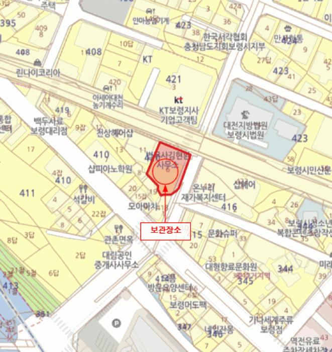 충남 보령시 중앙로 129 이창형 법무사사무소 주차장 내 차량 경매 사진 6