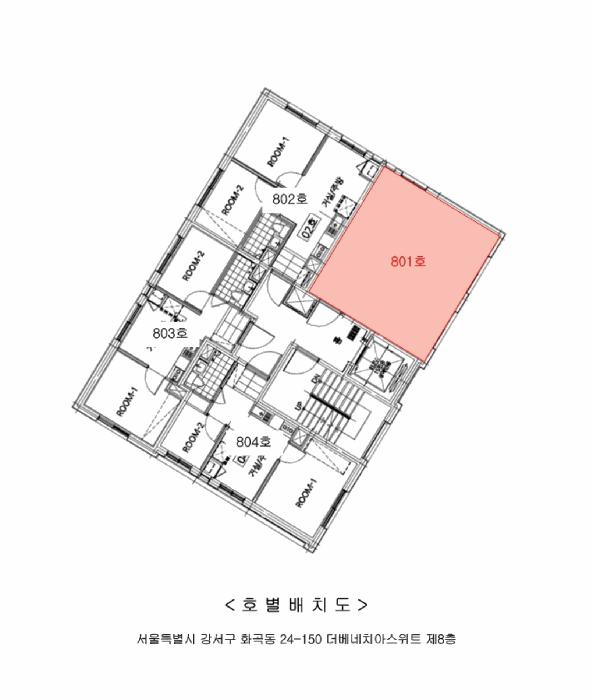 서울특별시 강서구 화곡동 24-150 더베네치아스위트 제8층 제801호 오피스텔 경매 사진 9