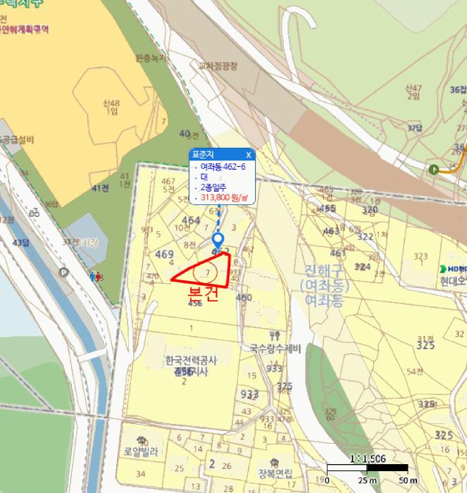 경상남도 창원시 진해구 여좌동 462-7 대지 경매 사진 18