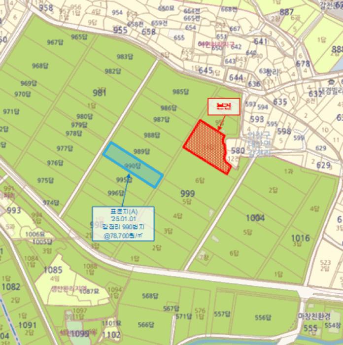 경상남도 창원시 의창구 대산면 갈전리 999-14 답 경매 사진 7