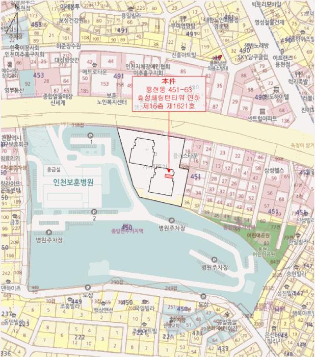 인천광역시 미추홀구 용현동 451-63 효성 해링턴타워 인하 16층1621호 오피스텔 경매 사진 12