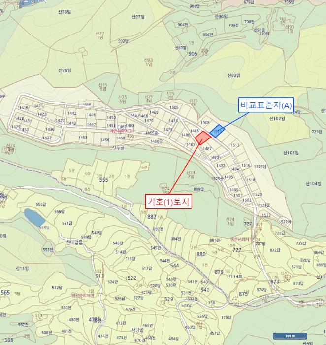 경상북도 김천시 어모면 도암리 1486 대지 경매 사진 7