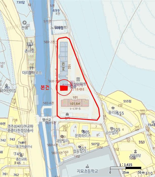 대구광역시 동구 지묘동 500 지묘화성명산타운 102동 1층101호 아파트 경매 사진 11