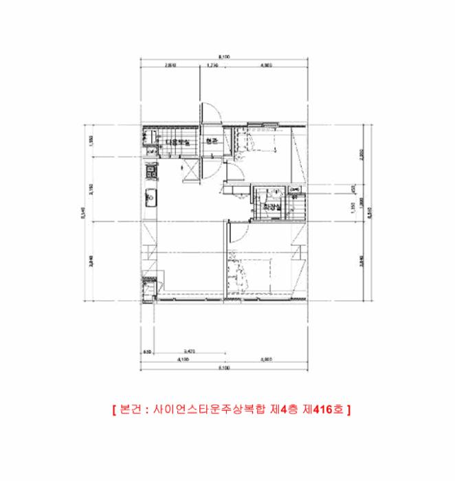 대전광역시 유성구 봉명동 549-1 사이언스타운주상복합 4층416호 오피스텔 경매 사진 12