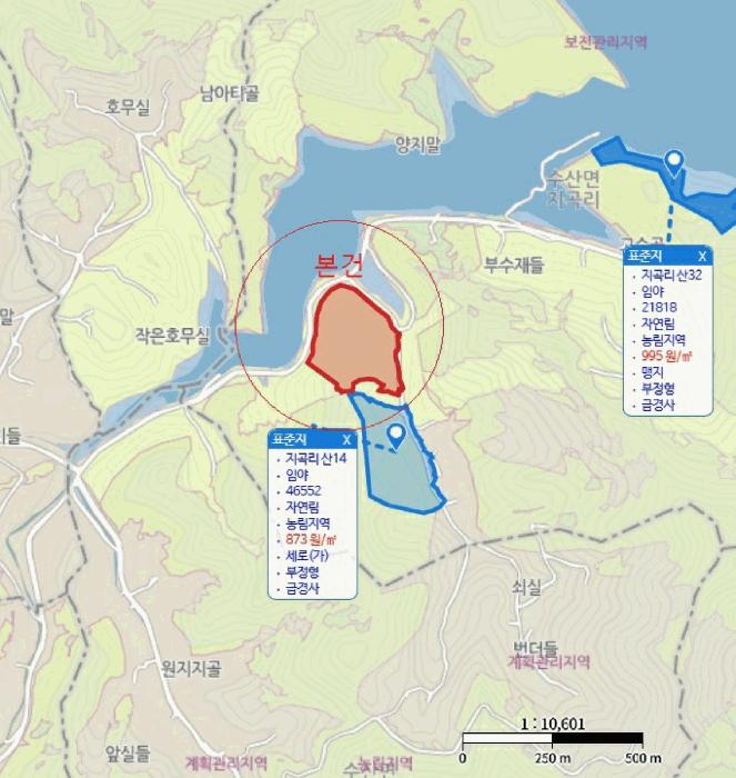 충청북도 제천시 수산면 지곡리 산17-1 임야 경매 사진 11