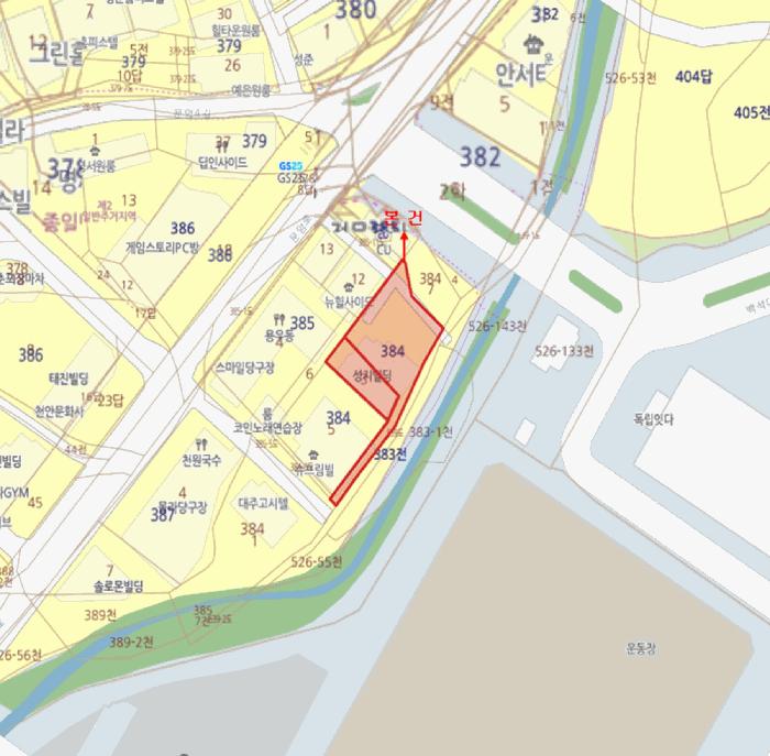 충청남도 천안시 동남구 안서동 384 지하1층비101호 근린상가 경매 사진 15