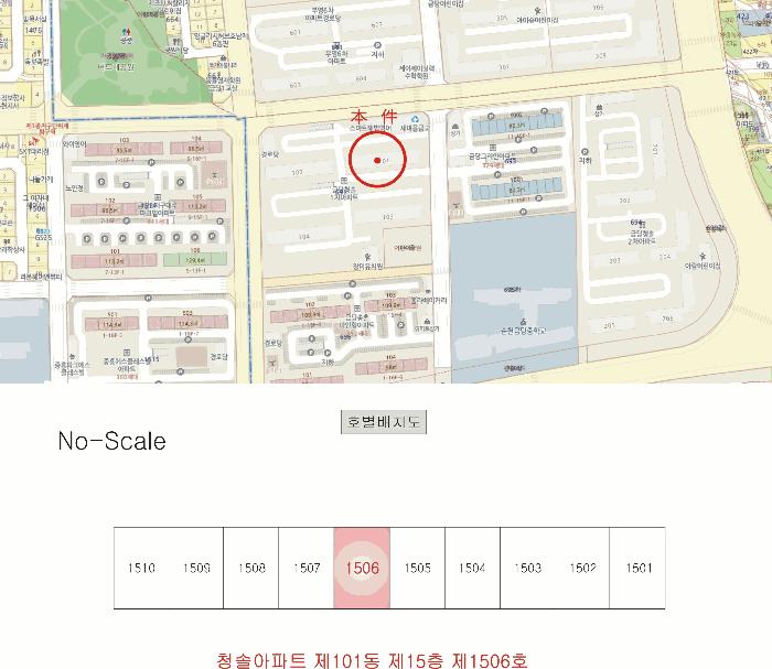 전라남도 순천시 해룡면 상삼리 691 청솔아파트 101동 15층 1506호 아파트 경매 사진 9