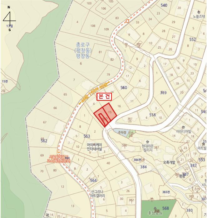 서울특별시 종로구 평창동 386-7 대지 경매 사진 8