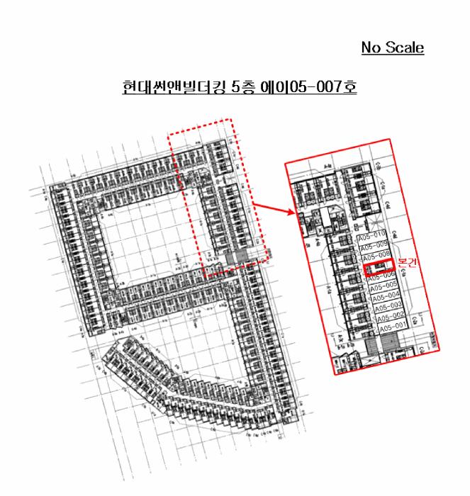 경기도 김포시 구래동 6871-53 현대썬앤빌더킹 5층에이05-007호 오피스텔 경매 사진 11
