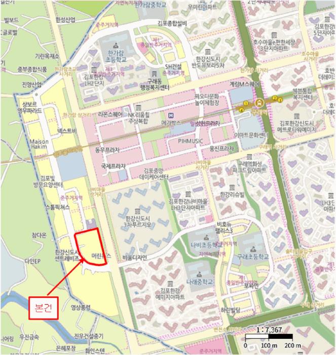 경기도 김포시 구래동 6871-53 현대썬앤빌더킹 5층에이05-007호 오피스텔 경매 사진 12