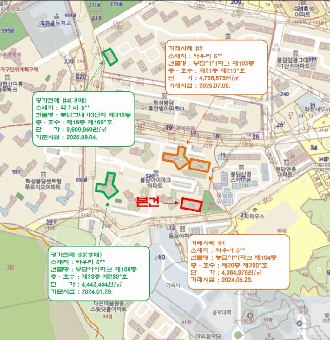 경기도 화성시 봉담읍 와우리 590 봉담아이파크 105동 4층401호 아파트 경매 사진 12