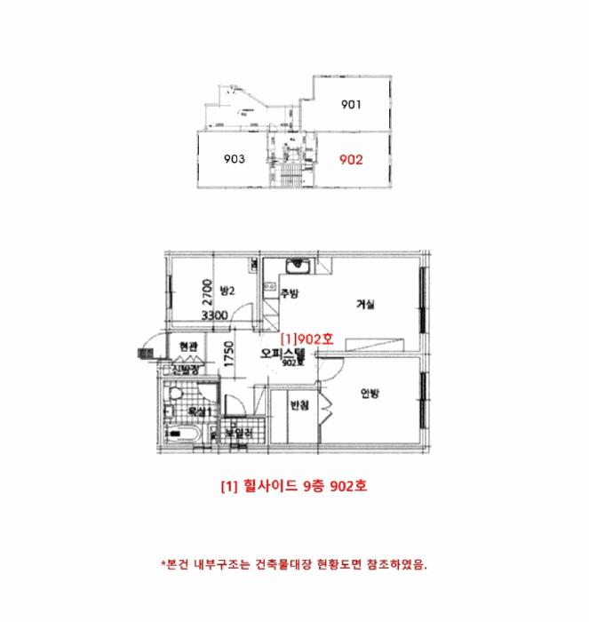 경기도 평택시 신장동 274-142 힐사이드 9층902호 오피스텔 경매 사진 11