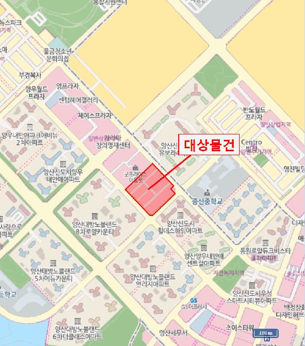 경상남도 양산시 물금읍 가촌리 1280-4 나래메트로시티 디동 1층 115-1호 근린상가 경매 사진 9