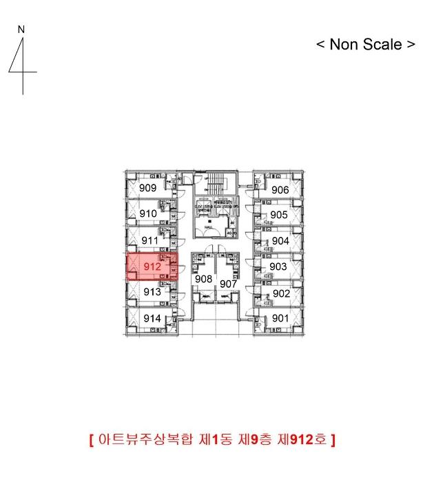 인천광역시 남동구 예술로192번길 32, 1동 9층912호 (구월동,아트뷰주상복합)구) 인천광역시 남동구 구월동 1128-1 근린상가 경매 사진 9