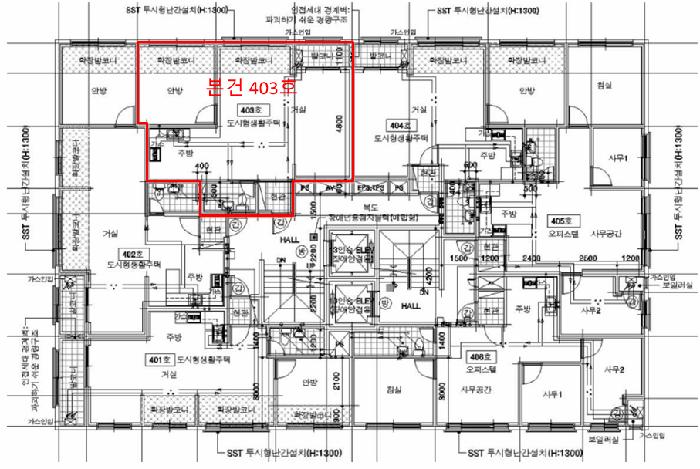 인천광역시 부평구 부평동 504-4 현대홈타운 4층403호 오피스텔 경매 사진 12