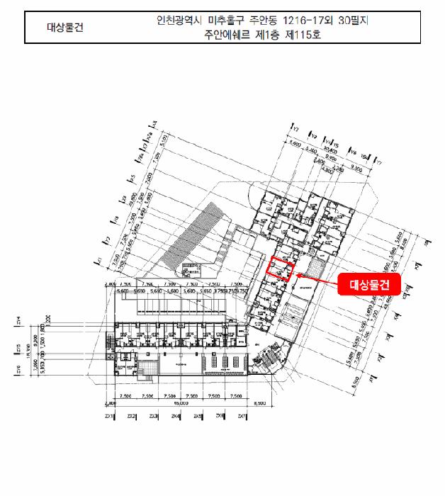인천광역시 미추홀구 주안동 1216-17 주안에쉐르 1층115호 근린상가 경매 사진 13