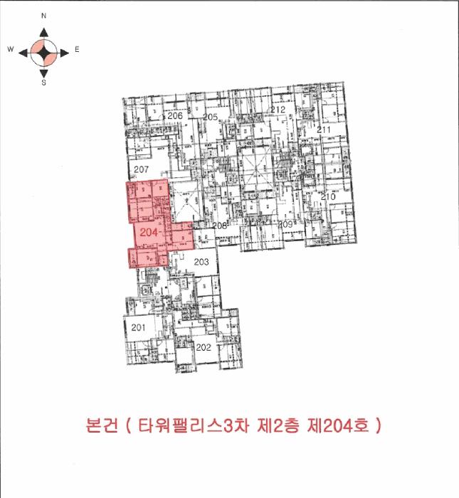 인천광역시 서구 왕길동 661-15 타워팰리스3차 2층204호 다세대(빌라) 경매 사진 9