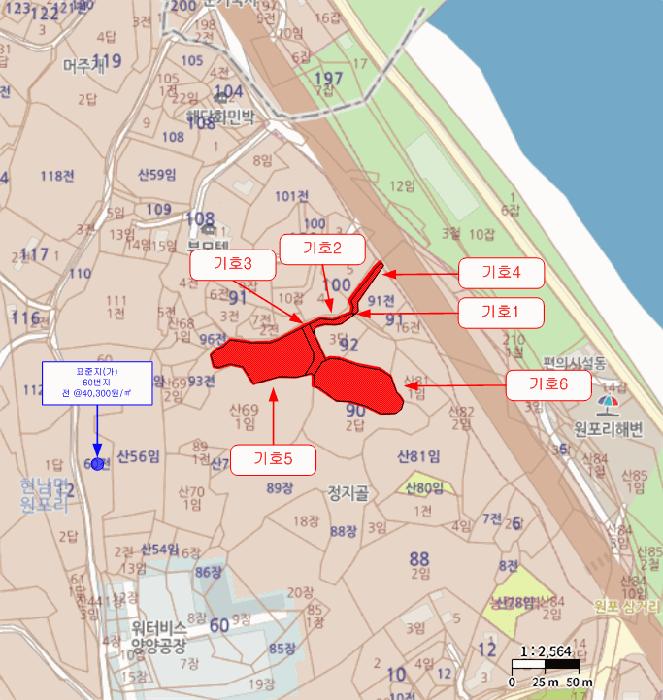 강원특별자치도 양양군 현남면 원포리 92-4 답 경매 사진 13