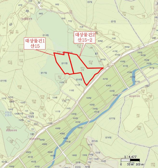 충청북도 청주시 상당구 미원면 운용리 산15 임야 경매 사진 15