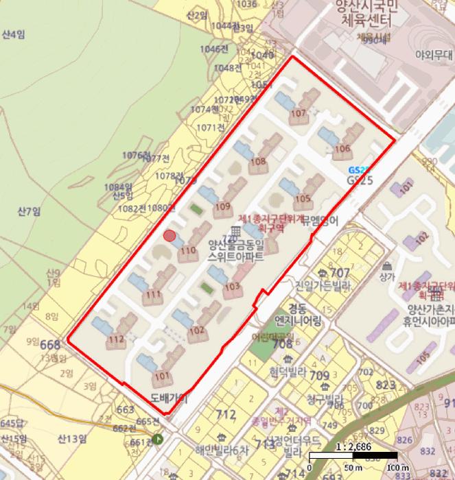 경상남도 양산시 물금읍 가촌리 720 양산물금동일스위트 110동 2층206호 아파트 경매 사진 10