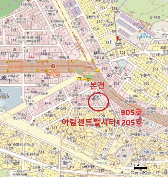 부산광역시 사하구 하단동 618-6 아람센트럴시티 9층905호 아파트 경매 사진 9
