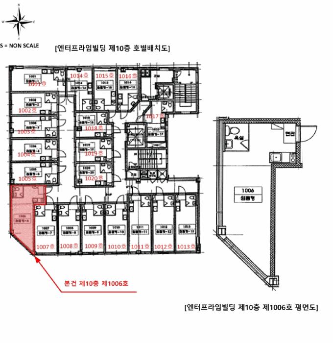 경기도 화성시 반송동 103-11 엔터프라임빌딩 10층1006호 다세대(빌라) 경매 사진 11