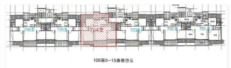 경남 양산시 남부동 601-1, 106동 7층704호 (남부동,양산신도시쌍용아파트) 아파트 경매 사진 6