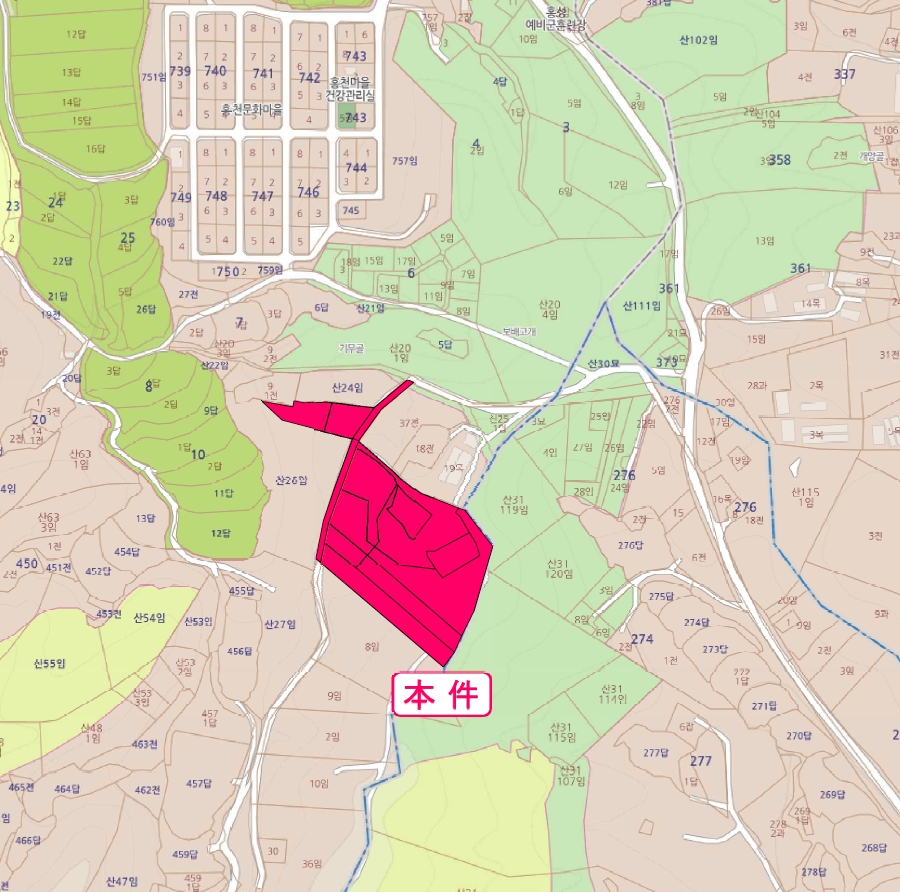 충청남도 홍성군 홍북읍 중계리 456-34 외 15필지 도로 경매 사진 41