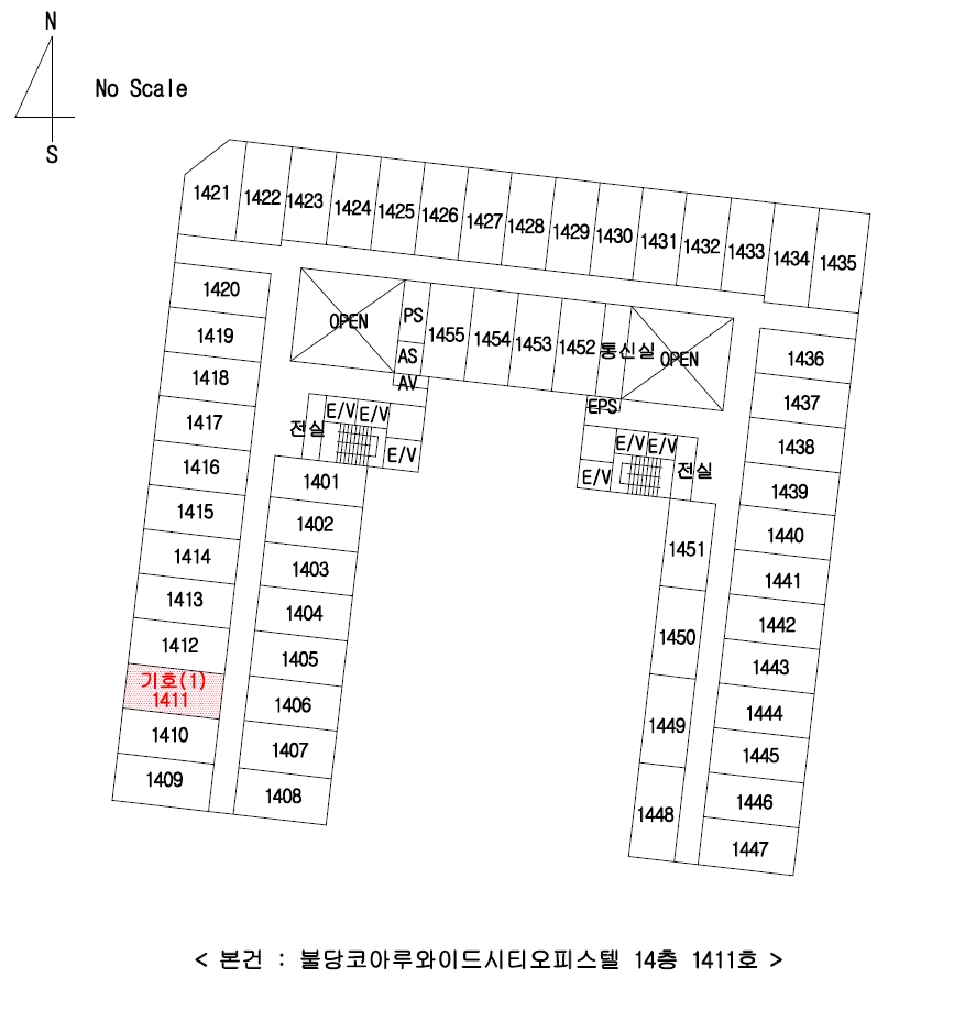 충남 천안시 서북구 불당동 1479, 14층 1411호 (불당동,불당코아루와이드시티오피스텔) 오피스텔(주거) 경매 사진 15