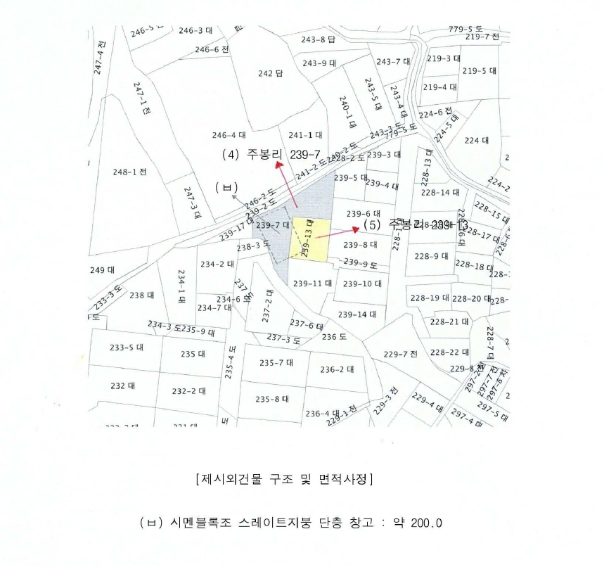 전라남도 보성군 보성읍 주봉리 239-7 외 1필지 대지 경매 사진 12