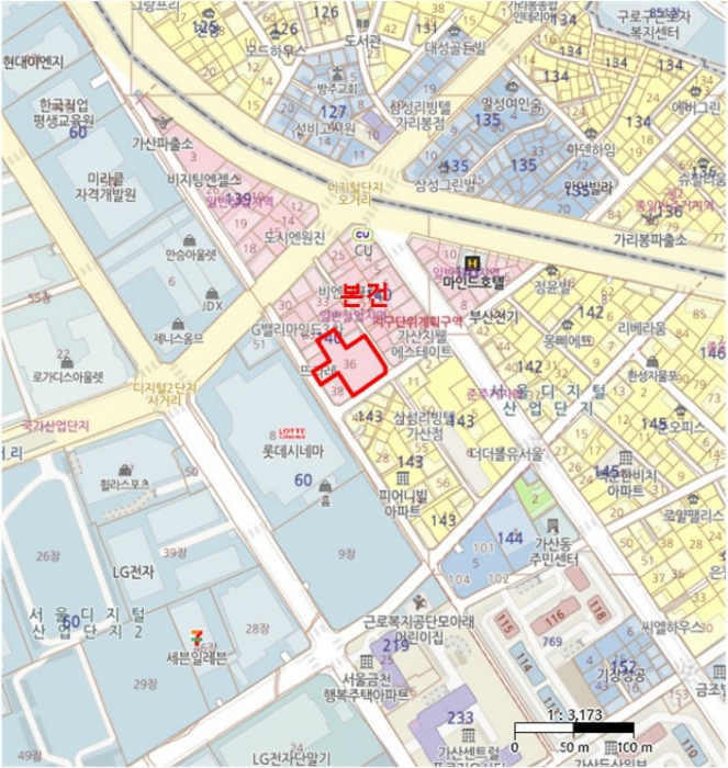 서울 금천구 가산동 140-36, 제6층 제622호 (가산동, 비즈트위트 바이올렛 5차) 오피스텔(주거) 경매 사진 11